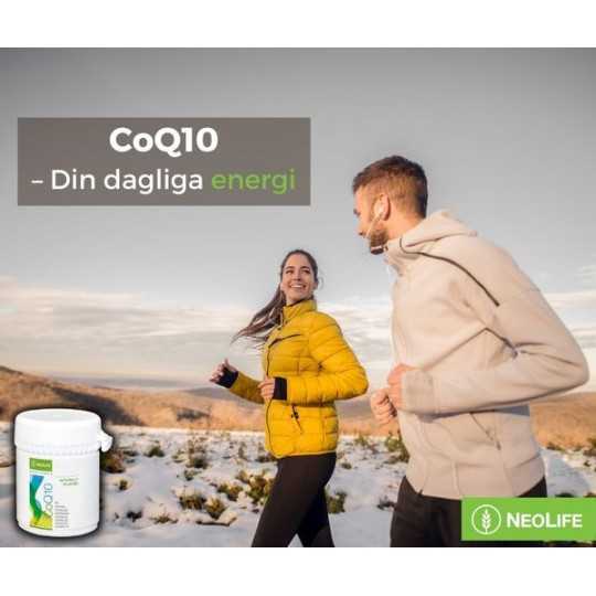 Koenzym Q10  naturligt i  celler. Energi. Nivåerna minskar med ålder.