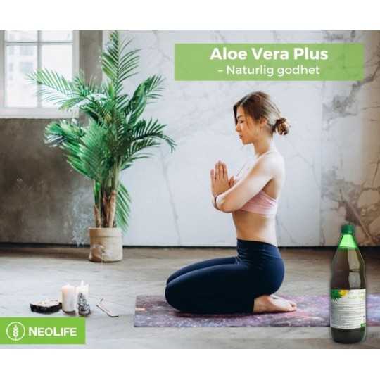 Drickfärdig aloe vera juice  med speciell örtblandning.
