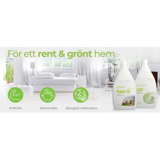 LDC -Milt disk- och rengöringsmedel. Diska i kallt vatten!  Giftfritt.